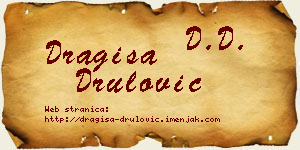 Dragiša Drulović vizit kartica
